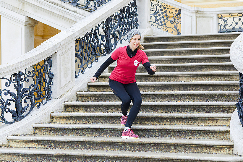 Auf die Stufen, fertig, LOS!