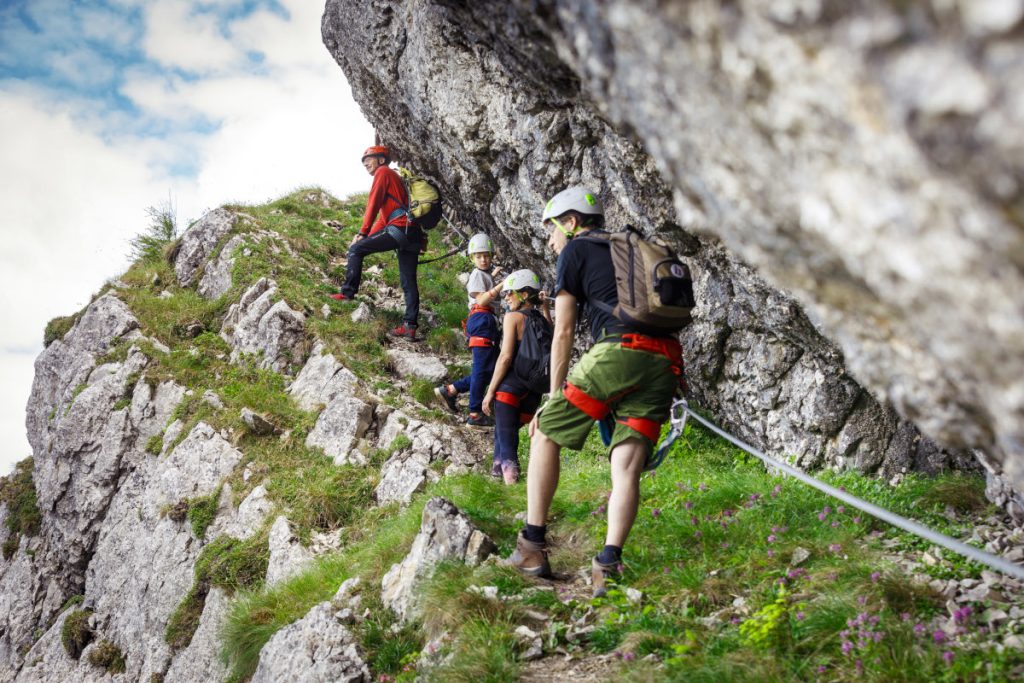Klettersteig-Schnuppercamp für die ganze Familie