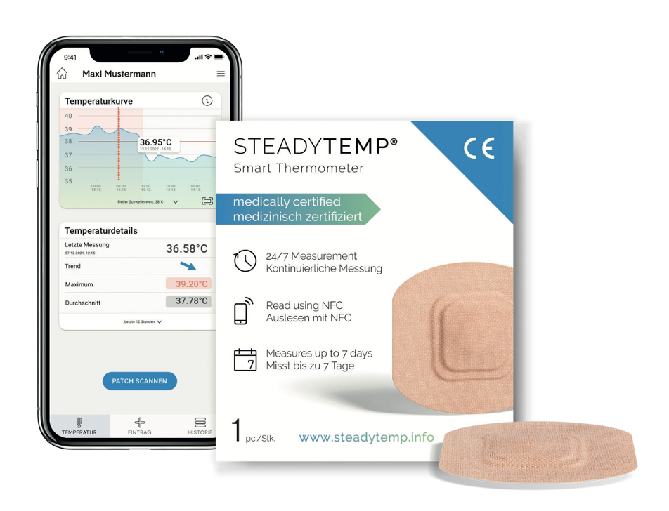 Smartes Pflaster für Fiebernächte