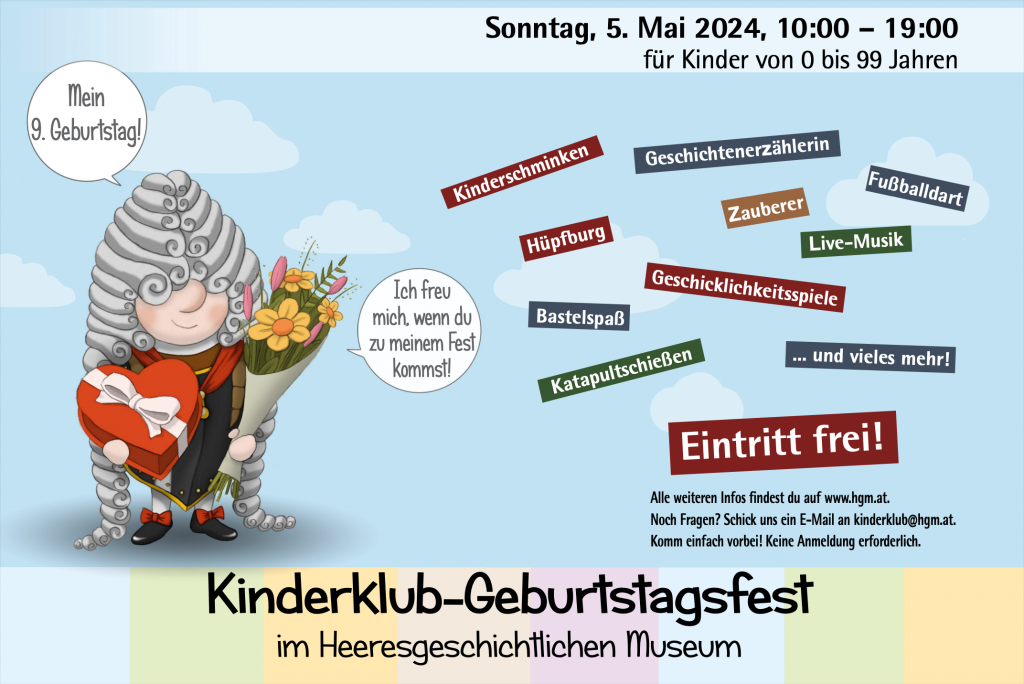 Kinderklub-Geburtstagsfest im Wiener Arsenal