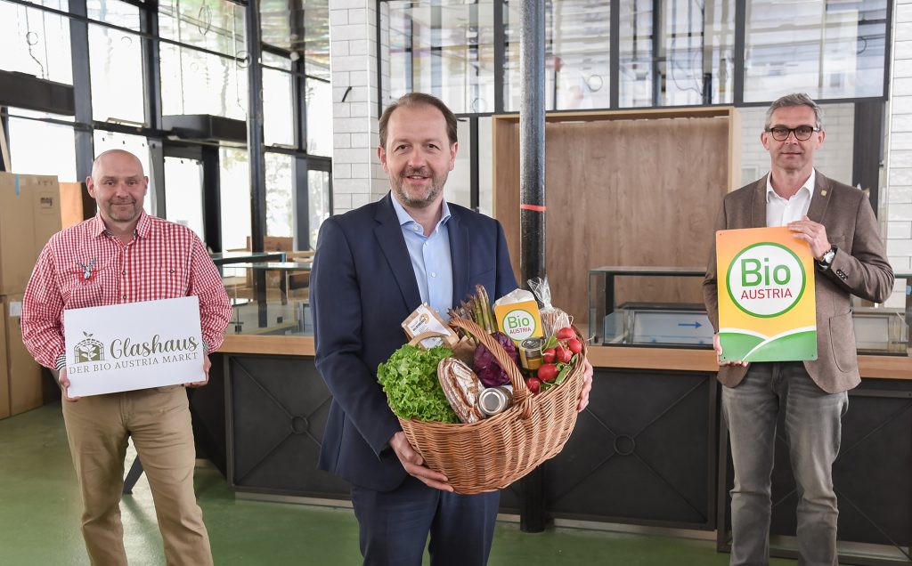 Offizielle Eröffnung des ersten Bio Austria Marktes in Linz am 21. Mai