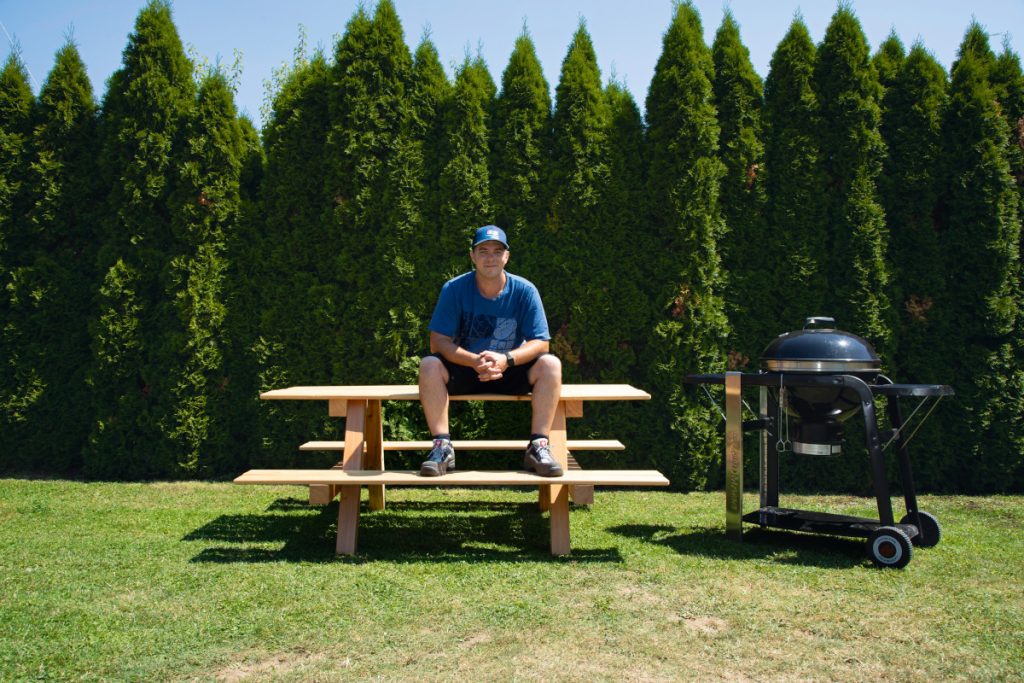 Papa bastelt: Maßgeschneiderte Gartensitzgruppe