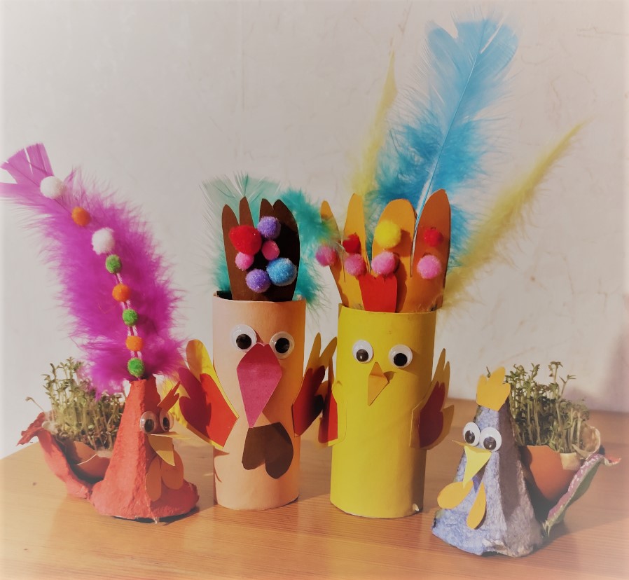 Basteln: Kunterbunte Zwitscherbande