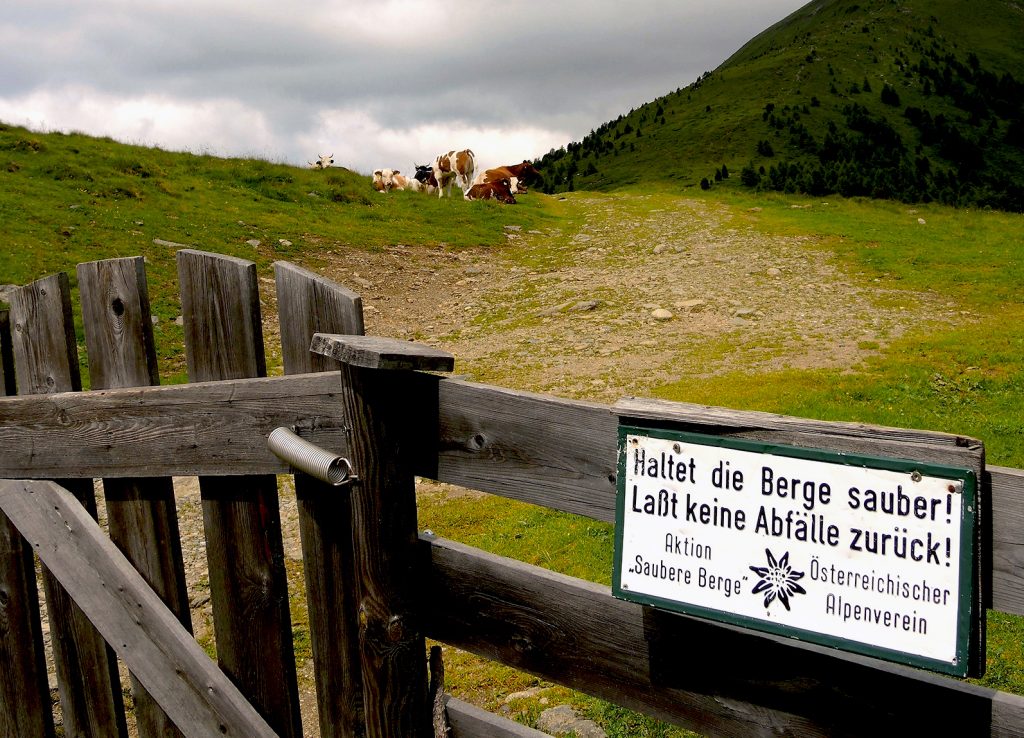 Haltet die Berge sauber!
