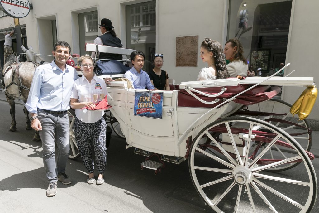 1 Millionster Besucher in der Time Travel Erlebniswelt