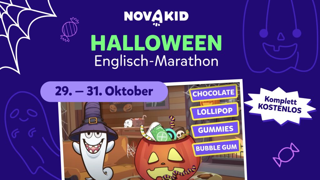 Sein Englisch mit dem 3-tägigen Halloween-Marathon von Novakid verbessern!