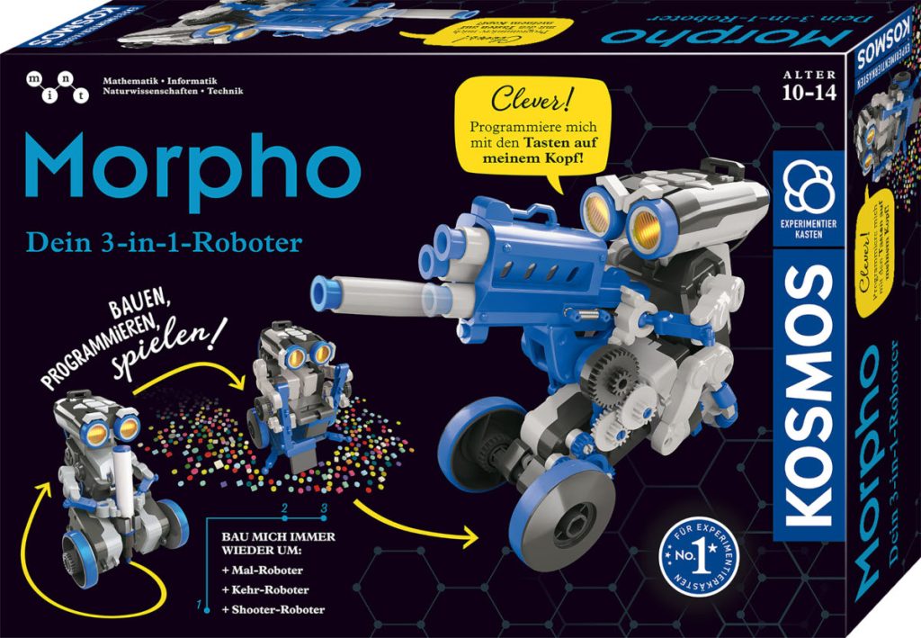 familiii Gewinnspiel der Woche: „Morpho – Dein 3-in-1 Roboter“ von KOSMOS