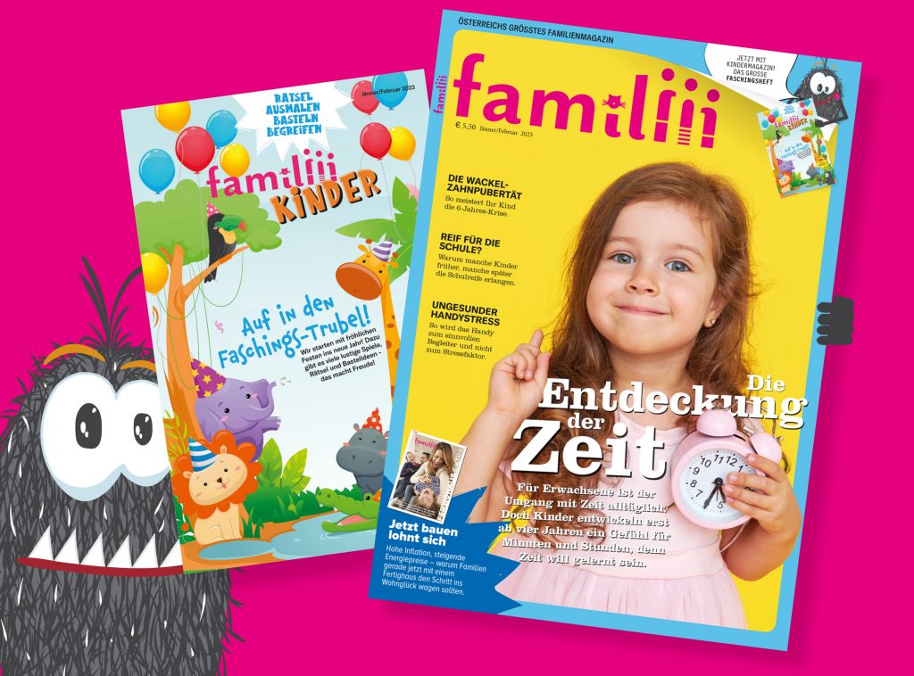 Jetzt neu: Die „familiii“ Doppelausgabe Jänner und Feber ist da!
